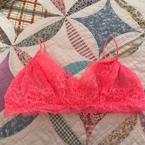 Neon pink bralette